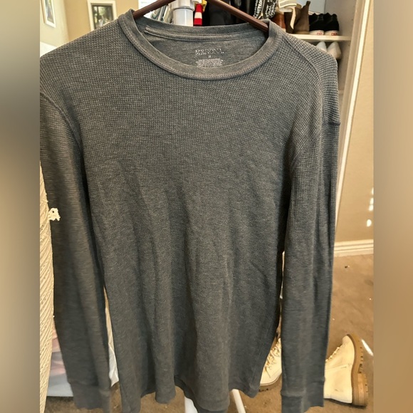 Merona Medium Gray Longsleeve Shirt Womens good condition - Picture 1 of 9